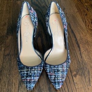 Jessica Simpson Tartan Print Heels